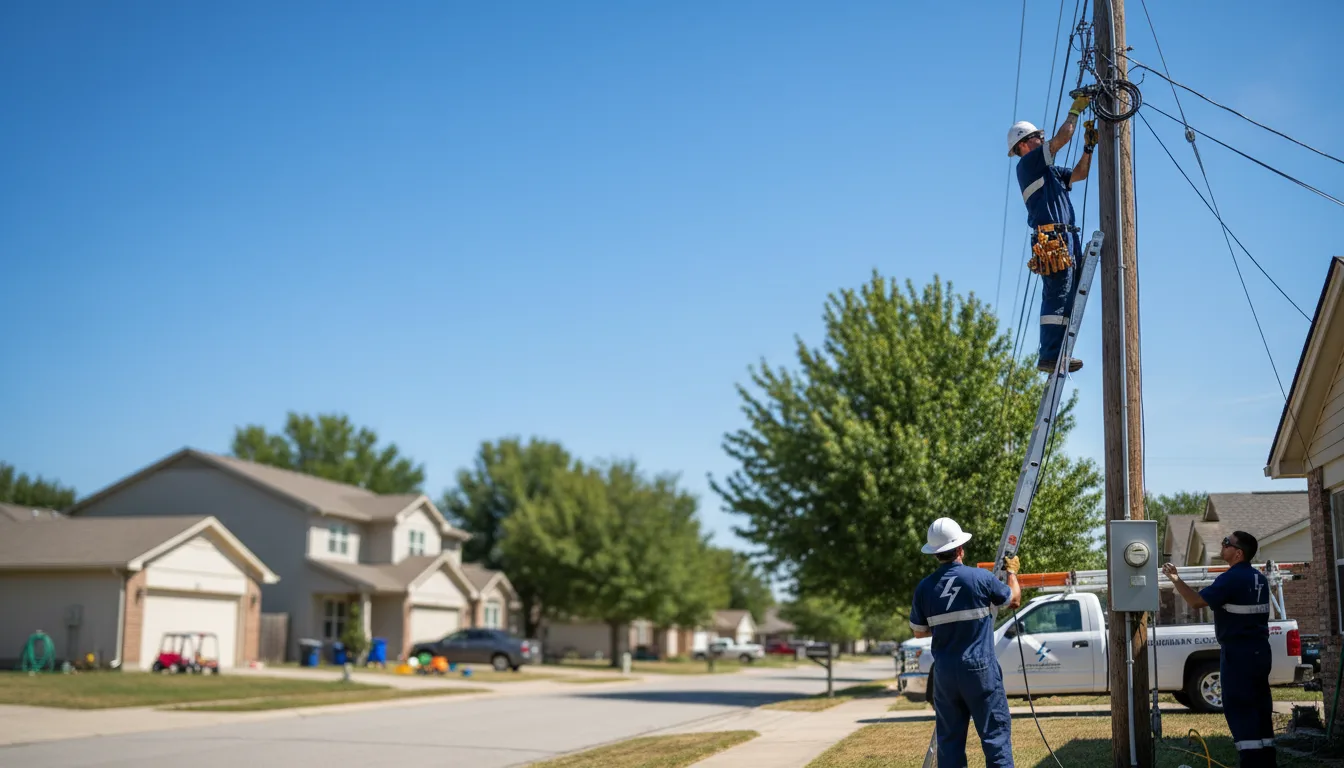 Residential electrician providing installation services in Corinth, ME